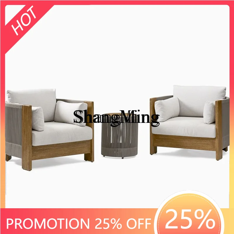 

ZYY уличный диван из ротанга, тиковая вилла, отель, двор, сад, уличный стул из ротанга, комбинированная деревянная мебель