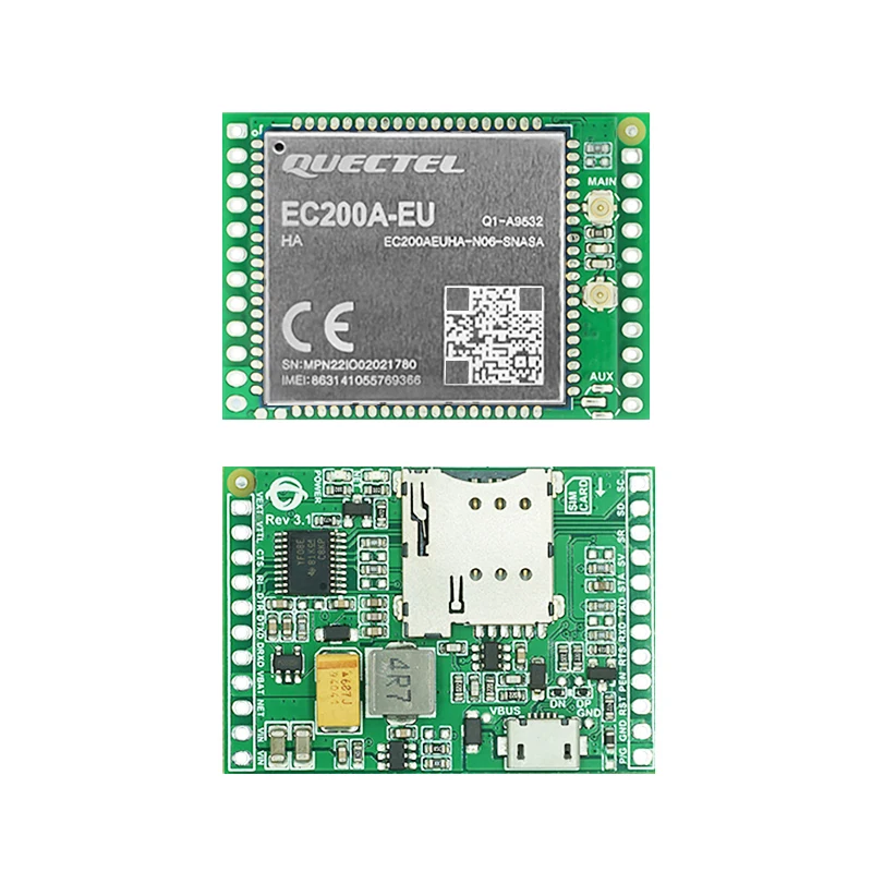 Módulo EC200A EC200AEU QUECTEL 4G, placa central de desarrollo, EC200AEUHA-N06-SNASA, LTE, CAT4