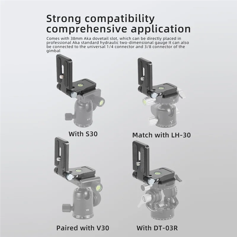 A92Z Universal Camera Accessory Folding Board 1/4 Screw Vertical Horizontal Video For Dslr Nikon Canon Sony Fuji