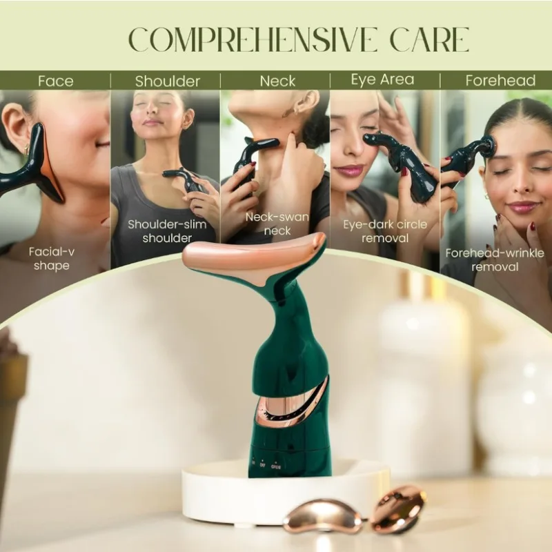 جهاز رفع الوجه الرقبة الوجه تدليك العين مقدم مكركرنت تجديد الجلد مكافحة الشيخوخة جهاز التجميل مدلك الوجه #4