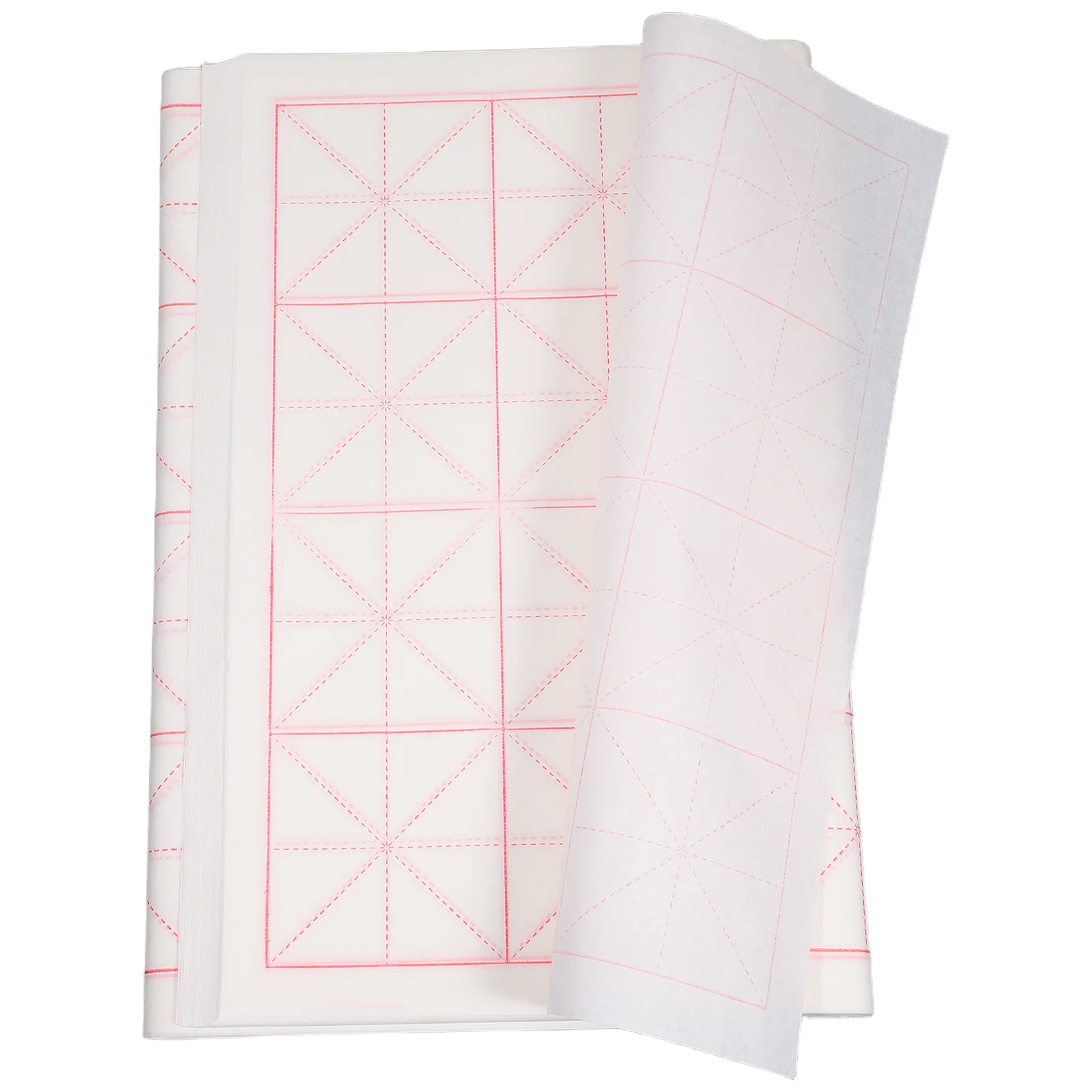 50 قطعة ورقة شوان أوراق الخط الصيني 7.5 سنتيمتر شبكات سومي الأرز الكتابة الممارسة للمبتدئين فرشاة الحبر شوان لفة ورق #4