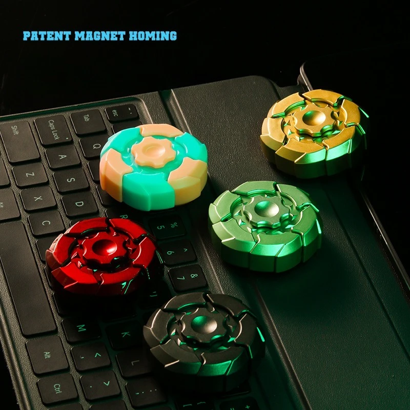 Nieuwe Magnetische Fidget Spinner ABS Plastic Hand Spinner Leuk Decompressie Speelgoed voor Kantoor Geschenken Volwassen Fidget Speelgoed