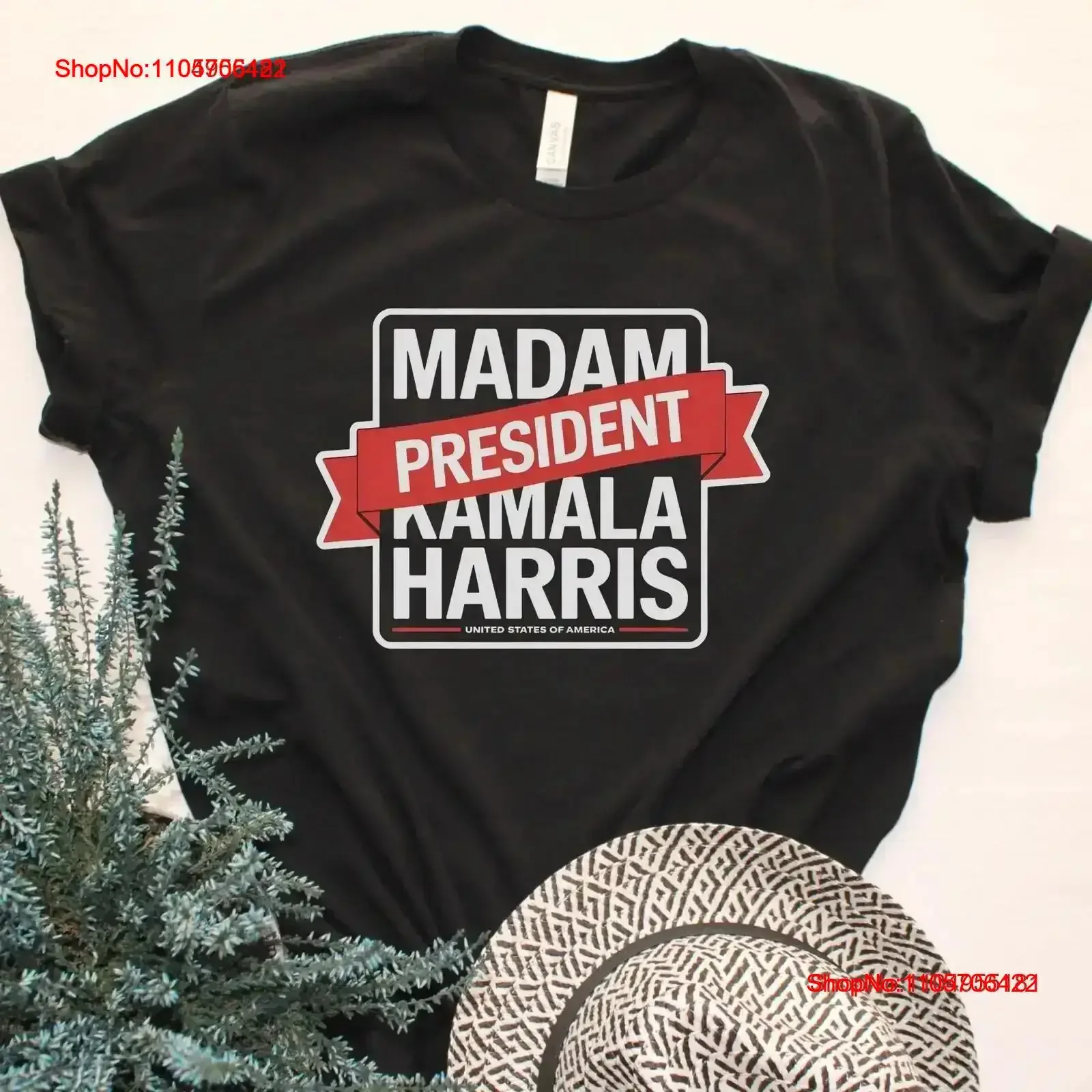 Madam President Kamala Harris 24 T Shirt Walz Vote 2024 vintage Washed streetwear Top For Everyday Wear Stylish Stretched