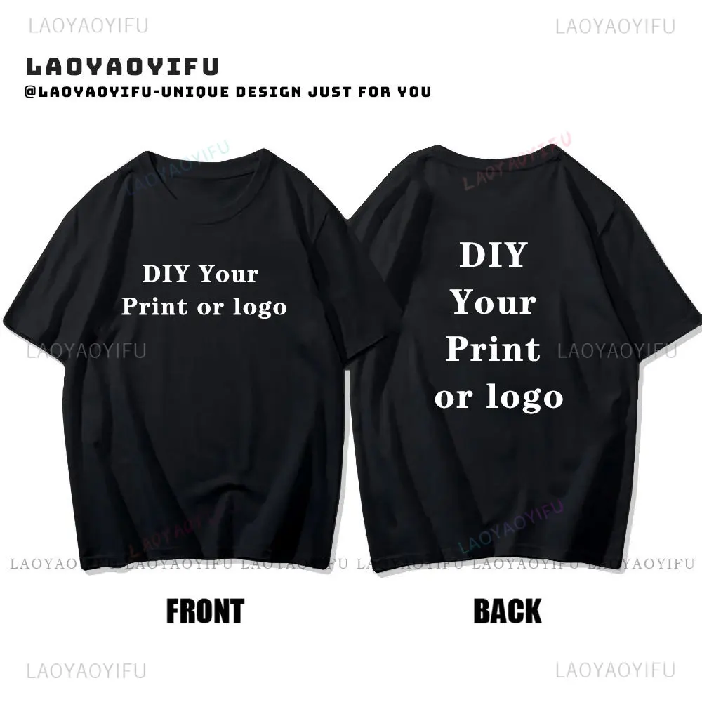 100%cotton Customized Printed Short-sleev Tshirt Custom Your Like Photo or Logo T-shirt Summer O-neck Comfort Unisex Tees