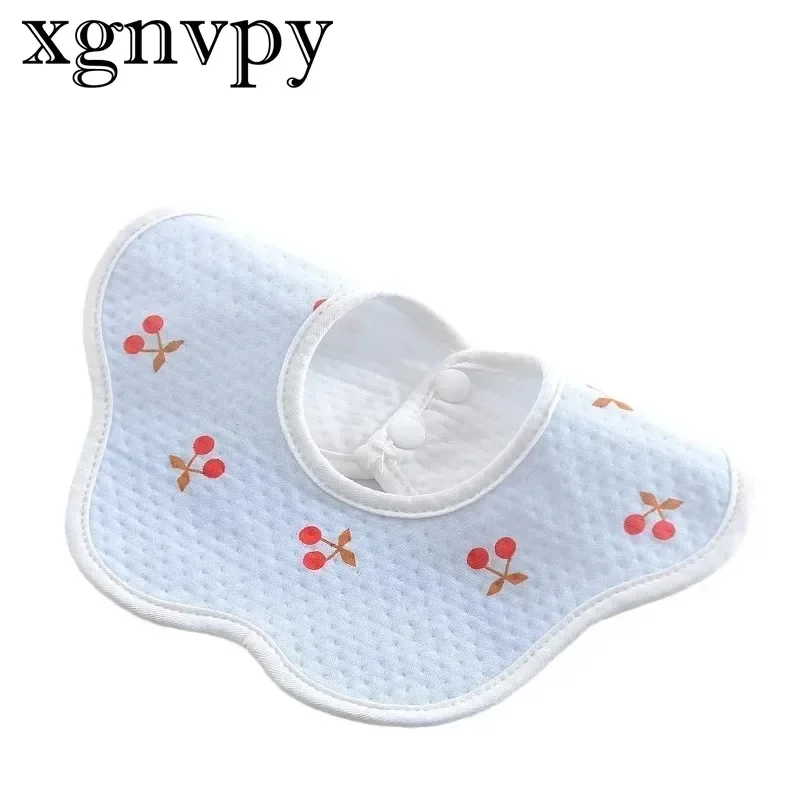 Xgnvpy handuk kasa katun Bib, kain liur anti Noda dan bocor produk anak bayi handuk liur katun Bib