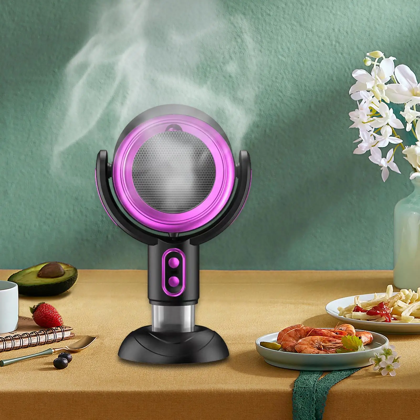 데스크탑 레인지 후드 미니 쿠커 후드, 강력한 흡입 음소거 USB 전원 추출기 후드, 휴대용 레인지 후드, 8W, 5V