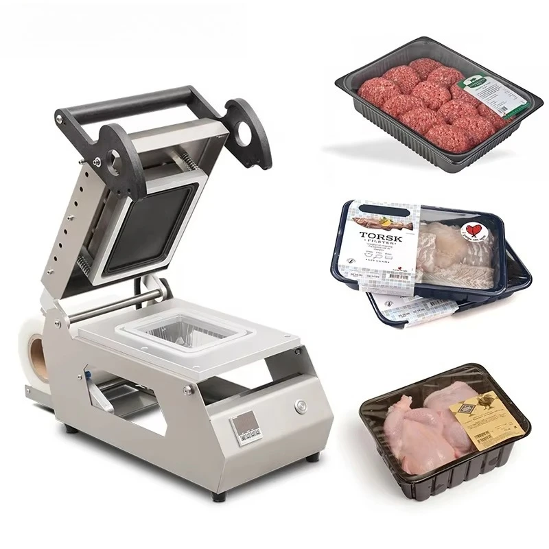 

CE Verified High Quality Semi-Automatic Food Packaging Machine Meal Tray Sealer Meat Sealing Machine