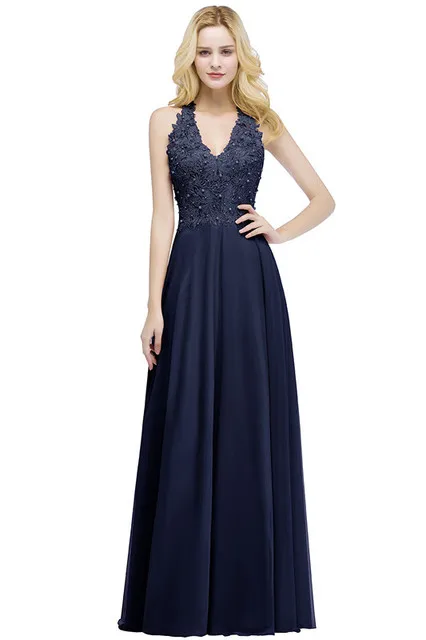 Stoffige Roze Halter V-Hals Kant Parels Trouwavondjurken Lange Jurk Uitgehold Chiffon Elegante Feestjurken Voor Vrouwen 2024