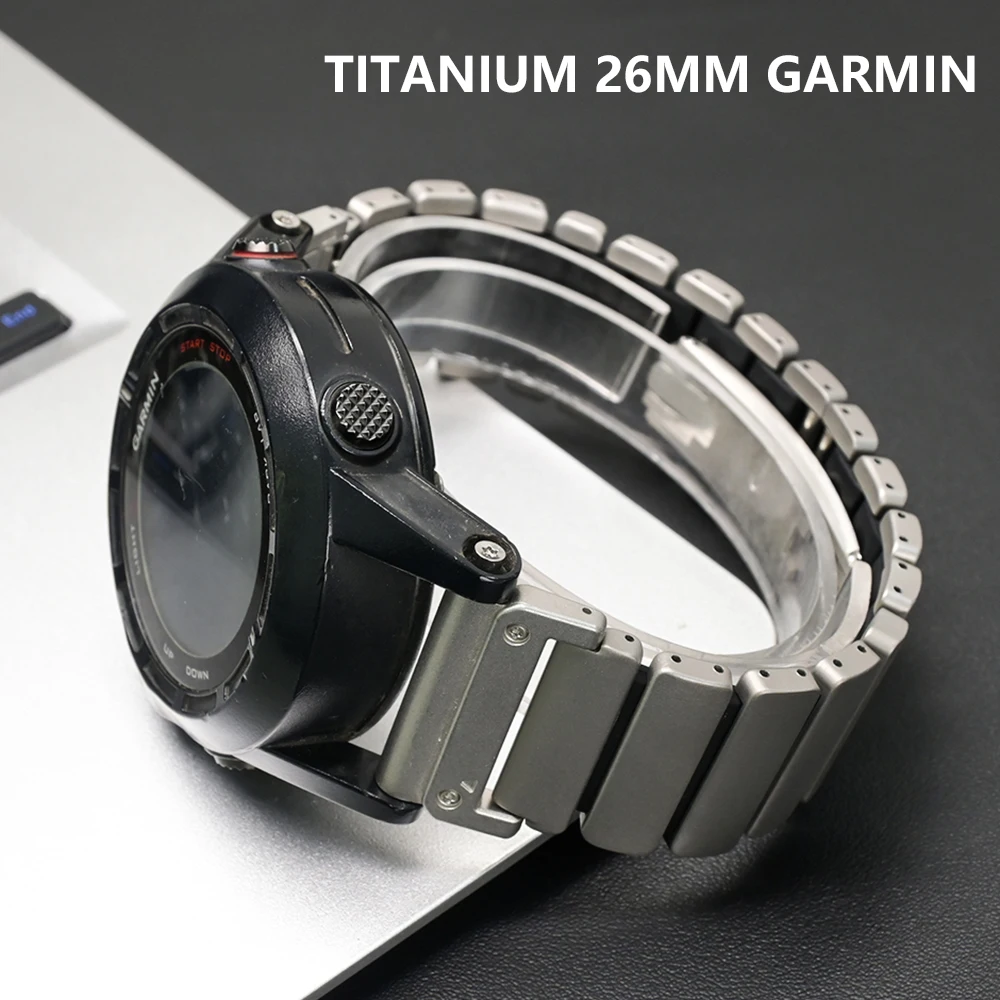 

Титановый ремешок 26 мм для часов Garmin Fenix 8 7X Pro 51 мм 6X, роскошный быстросъемный ремешок для Garmin Enduro 3 2 Instinct 2X, браслет-ремень