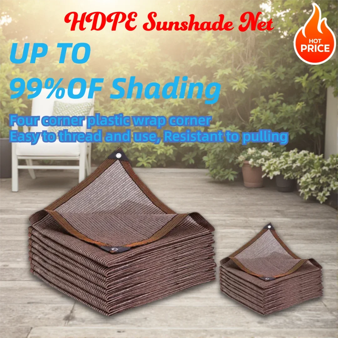 Thicken HDPE Outdoor Sun Shade Net Yard Pergola Shading Cover UV Resistant Garden Succulent Plants Sun Shelter Outdoor Awning