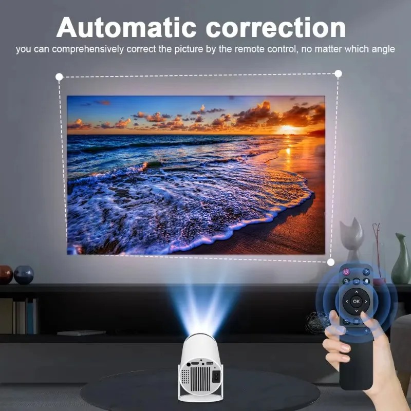 Hot Smart TV Android Support 4K Portable Mini Projector Game Home Cinema Theater LED 1280*720P Pocket Hy300 Projector