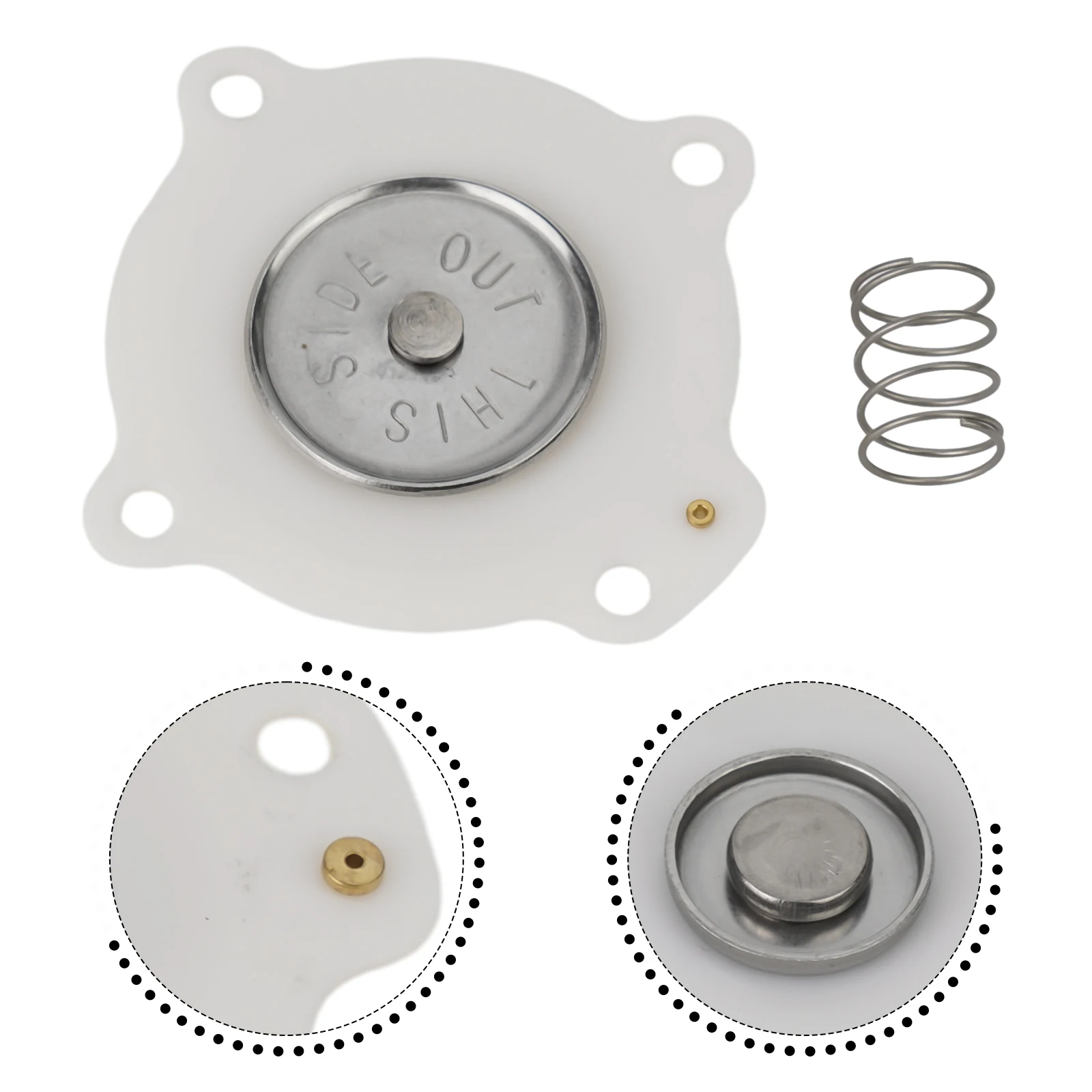 C 113443   Para kit de reparación de diafragma ASCO C 113443   3/4 pulgadas. 1 pulgada. Para recortadora de jardín con resorte de diafragma G353A041 G353A042