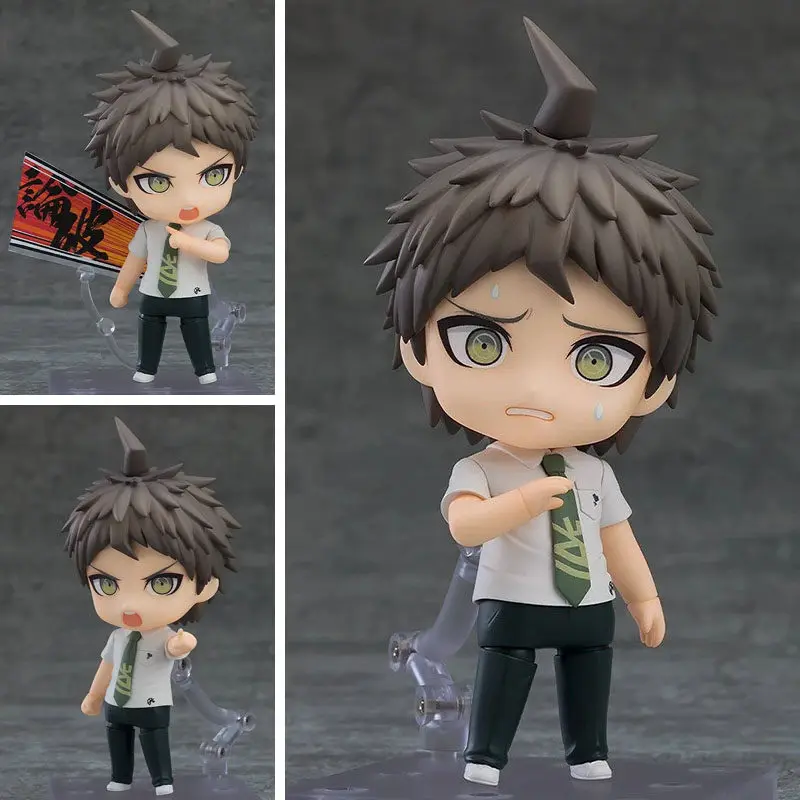Nendoroid 2828 Hajime Hinata Danganronpa Q-Version Bewegliche Niedliche Puppe Actionfigur Desktop-Dekoration Anime-Modell Spielzeug Geschenk