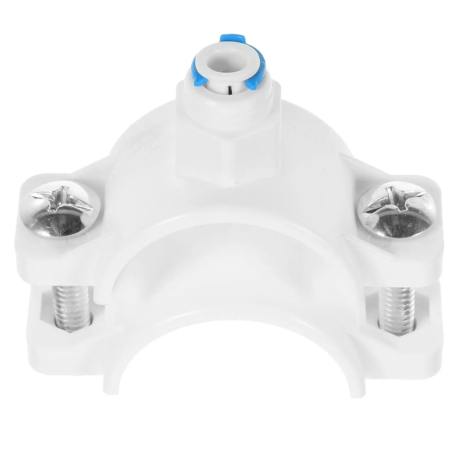 

Water Filter Saddle Drain Clamp 1/4 Inch Quick Connect POM Leak Proof RO Waste Valve Accessories Fits 40-48mm OD Pipe Under