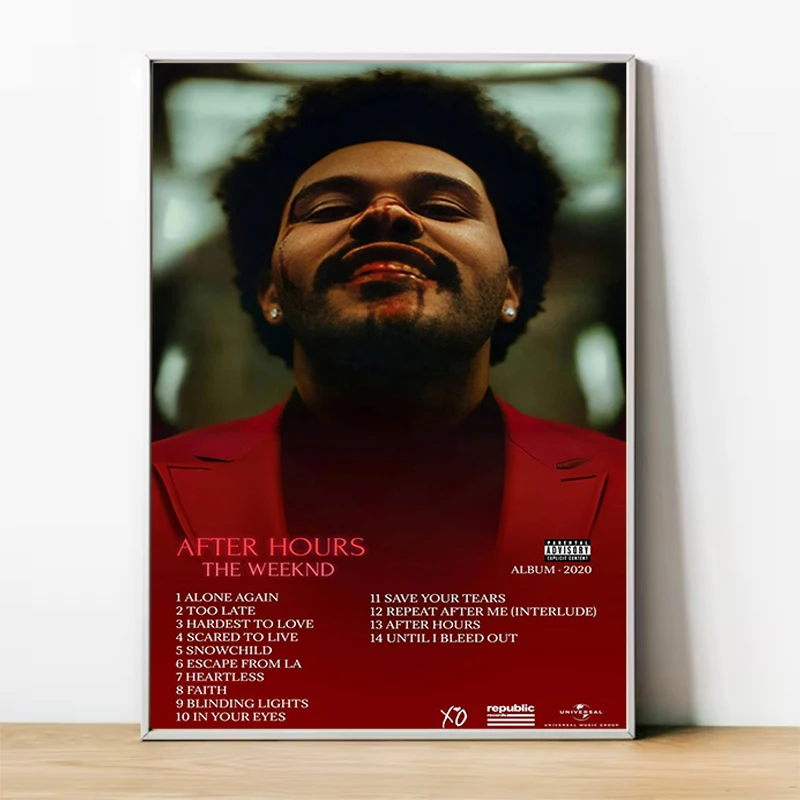 

Hip Hop Rapper The Weeknd Poster Decoration Wall Painting Canvas Decorative Pictures for Living Room Decor Man Home Decorations