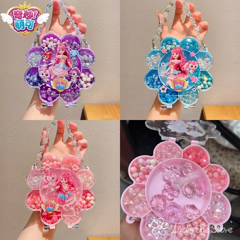 

Сумка из материала с бусинами Catch Teenieping для девочек, креативный игровой набор игрушек с бисером, жемчужный браслет, ожерелье, набор для рукоделия ручной работы