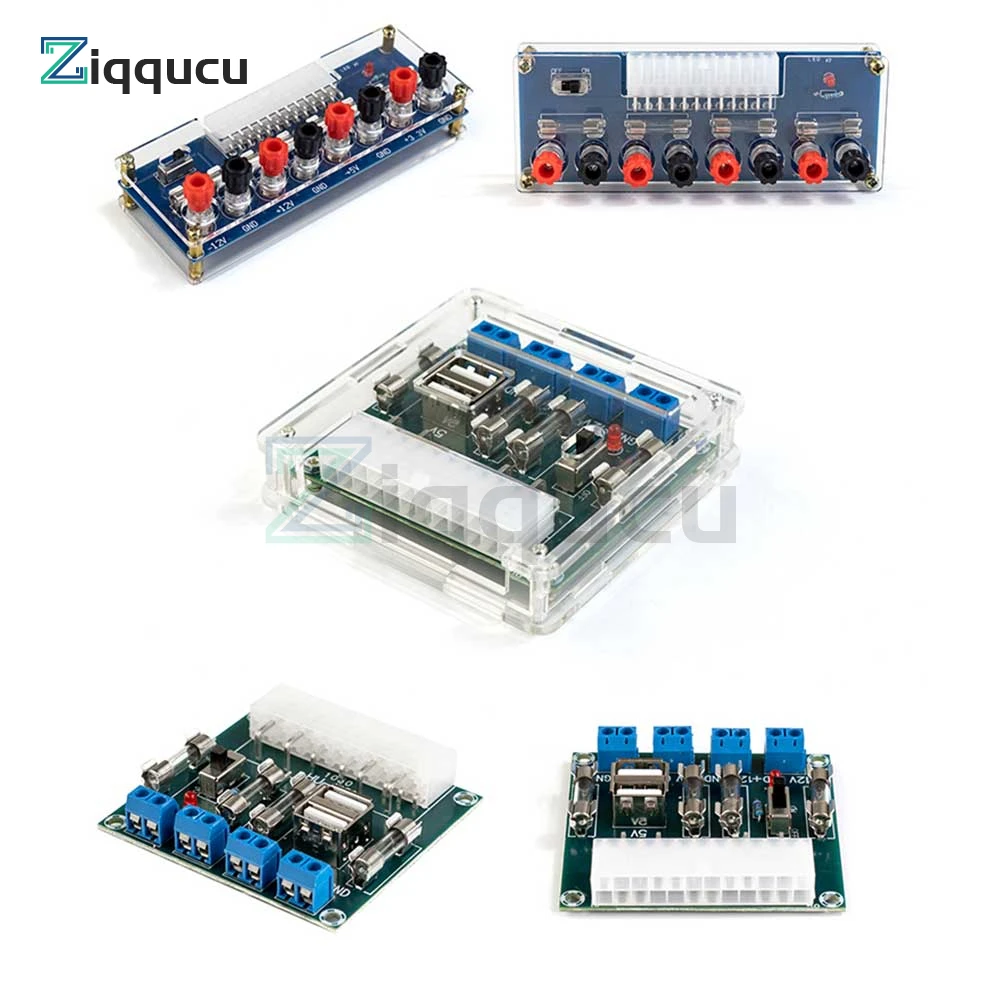 24/20 Pin ATX Computer PC Power Supply Breakout Board Adapter Extension Module 24PIN 20PIN Power Outlet Wiring Module