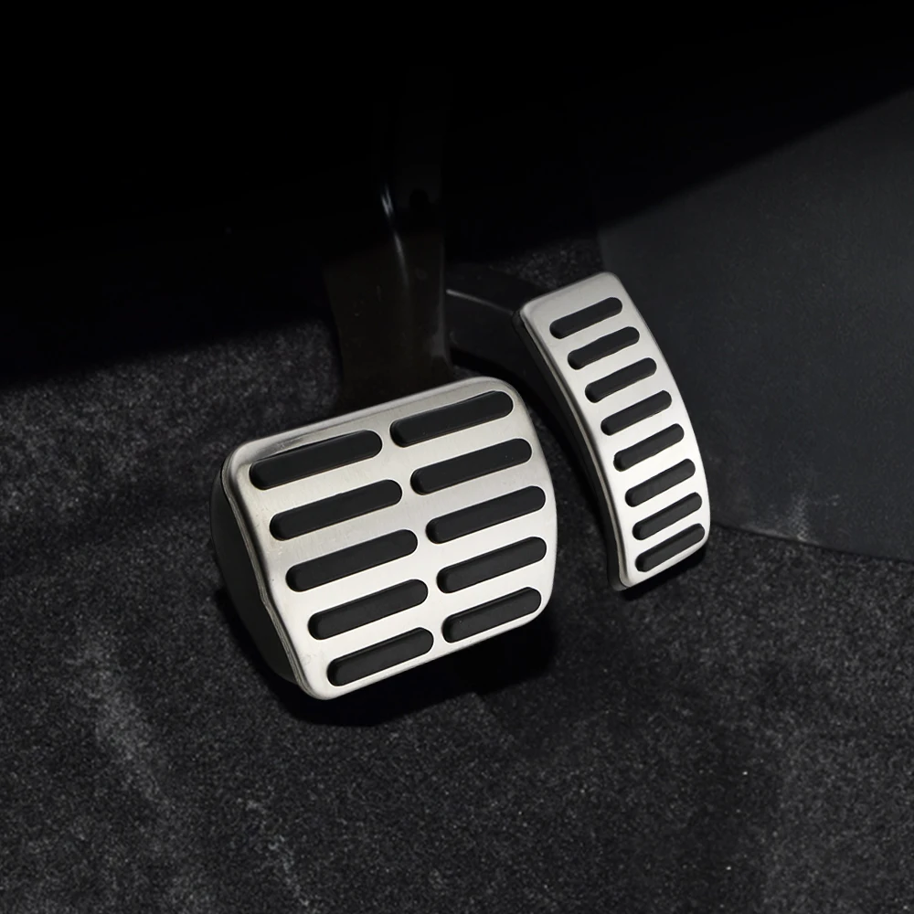 Stainless Steel Car Gas Brake Pedals MT/AT Pedal Cover for Seat Ibiza 6K 6L 6J Skoda Fabia VW Polo 9N 6R Bora Golf MK4 IV
