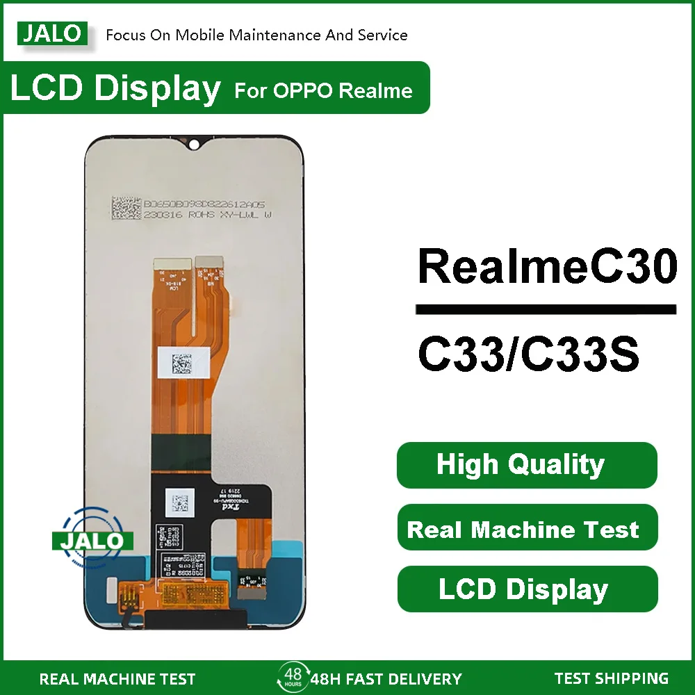 Jalo conjunto de tela para oppo realme c30 s c31 c33 c33s c39f display lcd tela toque painel lcd substituição