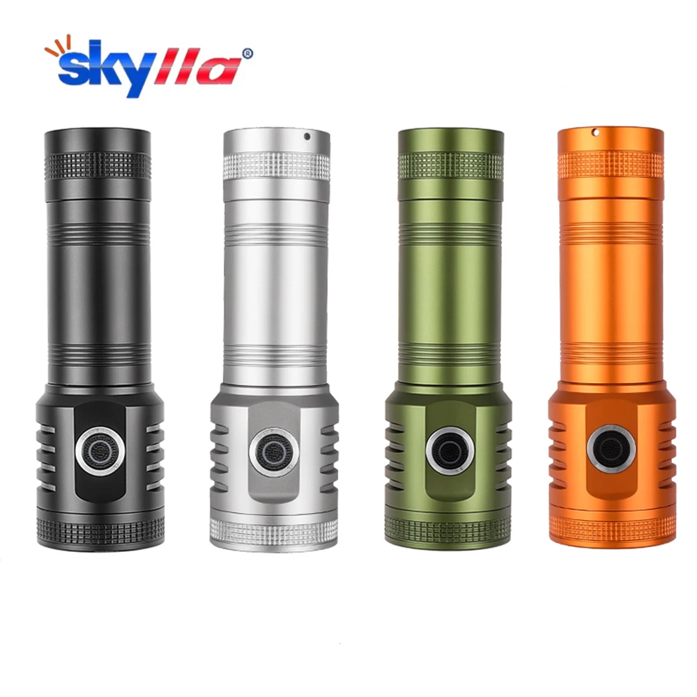 

8 XPG Strong Light Small Torch Portable Multi-color Lantern Powerful LED Flashlight TYPE-C USB Rechargeable Outdoor Camping Lamp