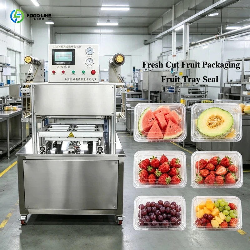 FL Automatic Modified Atmosphere Vacuum Food Packer, Sealing Machine for Steak Preservation, Restaurant Kit with Pouches & Roll