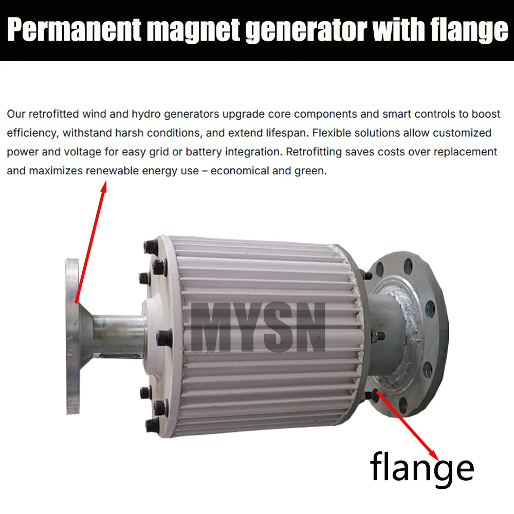 10KW 20KW Permanent Magnet Generator 220V 240V 230V 380V AC For Modified Wind Turbines and Hydroelectric Generators Home Use DIY
