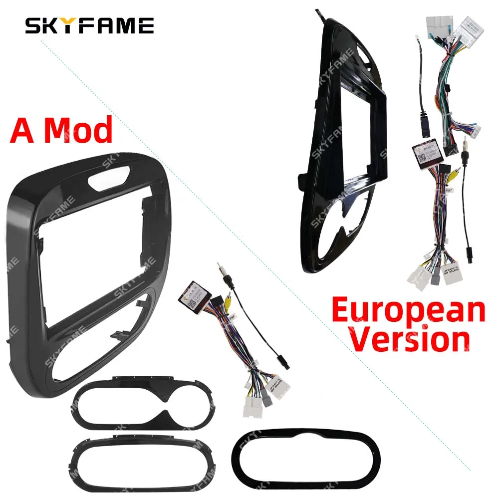 SKYFAME Car Frame Fascia Adapter Canbus Box Decoder Android Radio Dash Fitting Panel Kit For Renault Captur Clio Samsung QM3