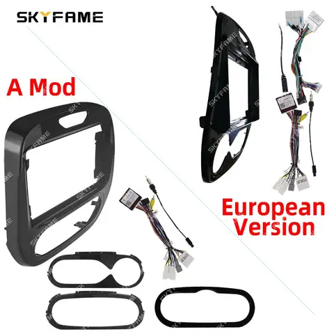 SKYFAME 자동차 프레임 근막 어댑터 Canbus 박스 디코더 Renault Captur Clio Samsung QM3 용 안드로이드 라디오 대시 피팅 패널 키트