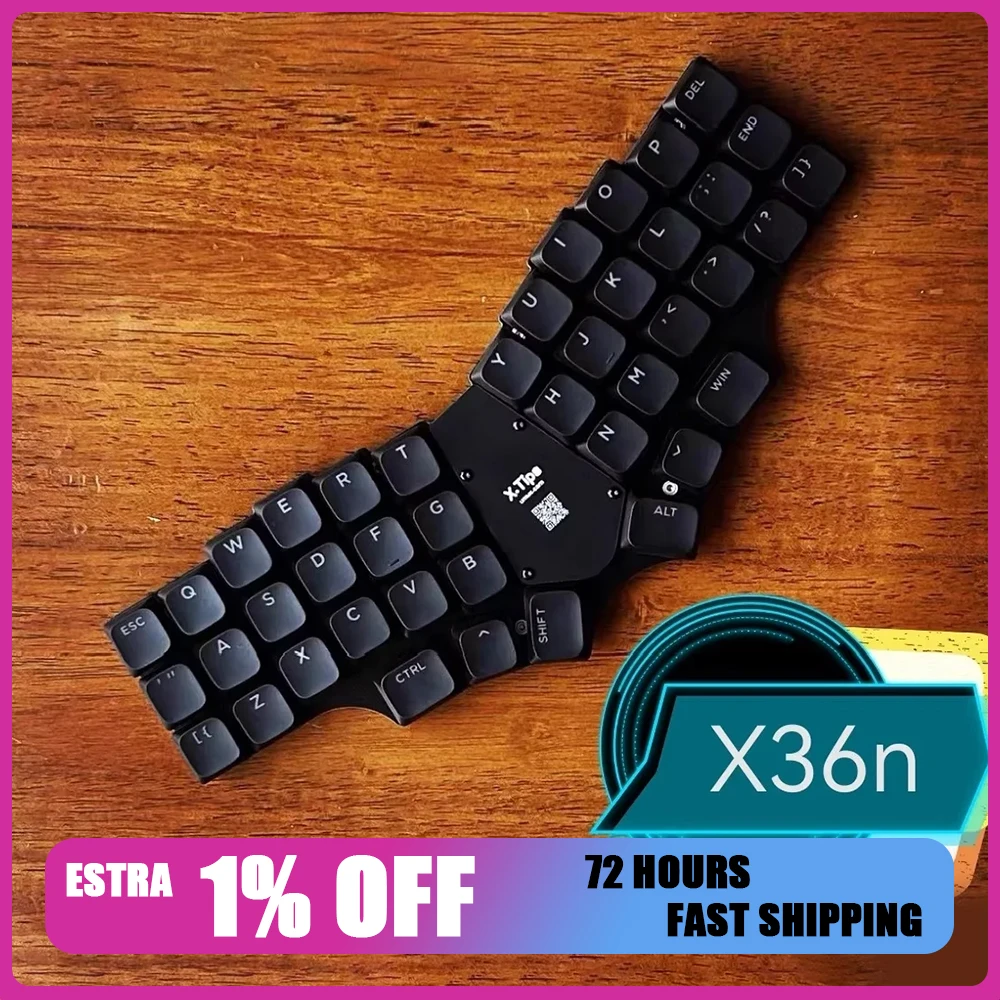 

X36n Keyboard Corne V4 Layout Wireless 42keys Integrated Ergonomic Mechanical Keyboard Support Qmk Vial Custom Gamer Accessory