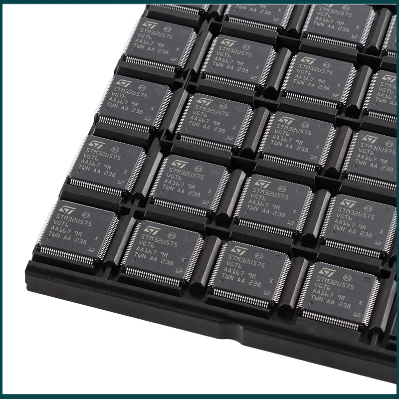 10-1 قطعة/الوحدة STM32U575VGT6 STM32U575 STM32U5 متحكم IC 32 بت 160 ميجا هرتز 1 ميجابايت (1 متر × 8) فلاش 100-LQFP (14x14) جديد الأصلي