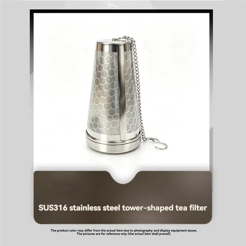 ABXD Tea Strainers For Loose Tea Extra Fine Mesh Tea Infuser 316 Stainless Steel & Updated Slim Threaded Lid