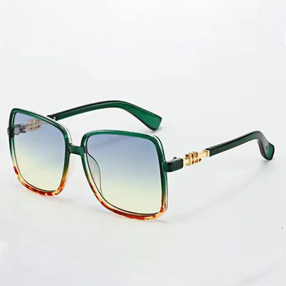 Retro Fashion Square Frame Sunglasses For Men Women Blue Light Blocking Shades UV400 Sun Glasses Vintage Decorative Sun Glasses image 4