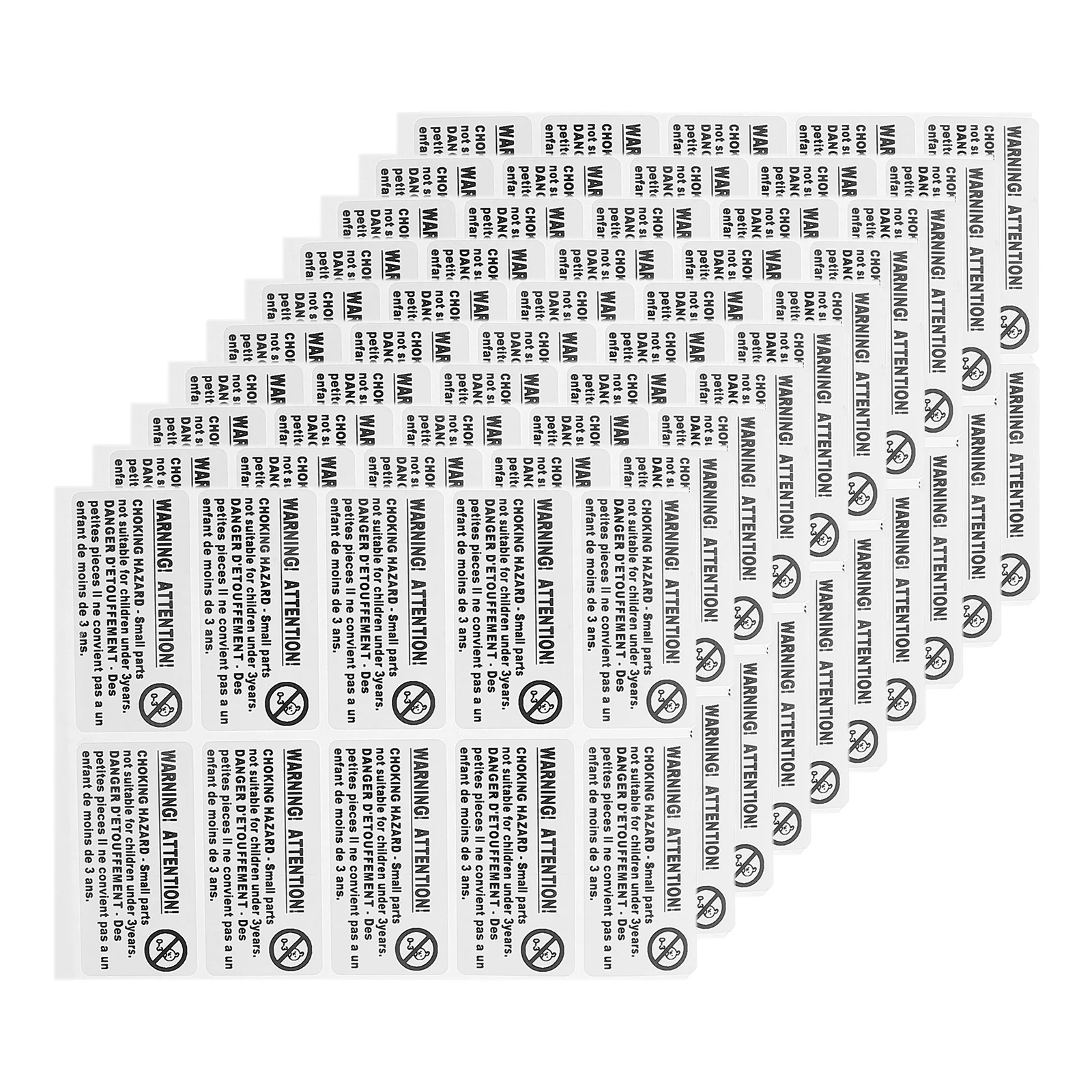 200Pcs Self Adhesive Choking Warning Labels Stickers Safety Packing Shipping Keep Away from Under