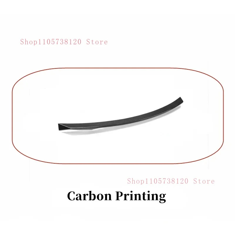Factory Hot Selling High Quality Universal Rear Trunk Lid Spoiler Wings S Plastic Glossy Black Carbon Look SUV Sport Styling Ext