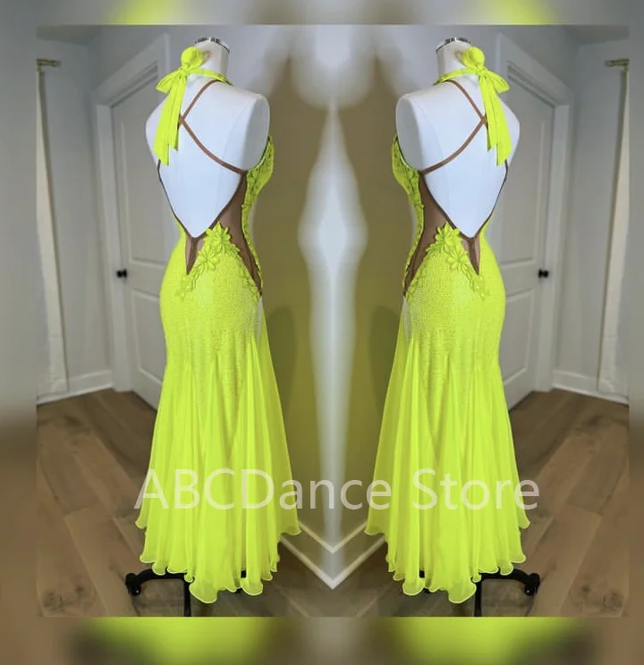 Ballroom Dance Competition Dresses Dance Costumes Waltz Dress For Dancing Clothes Dance Wear Dress American smooth