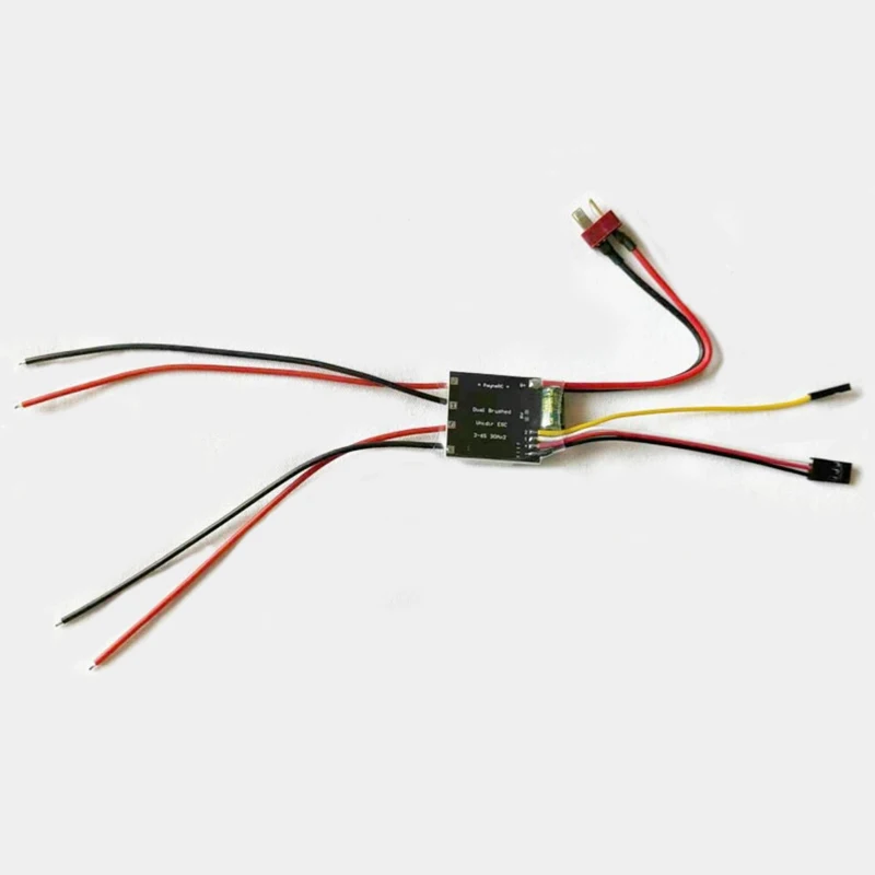 1PCS 6-25V Unidirectional ESC Speed Controller One-way 30A Support Dual-way Independent Mode for 380/550/775 Motors RC Bait Boat