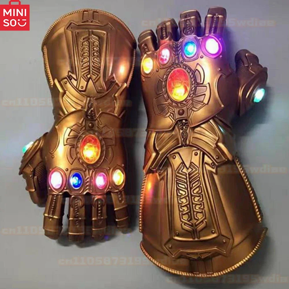 Avengers Iron Man Gauntlet Thanos Handschuhe Infinity War Actionfigur Modellhandschuhe Abnehmbare LED Cosplay Superheld Weihnachtsgeschenke