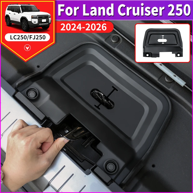 

For 2024 2025 2026 Toyota Land Cruiser Prado LC250 Engine Bay Latch Cover Dustproof Anti-rust Protection Exterior Accessories