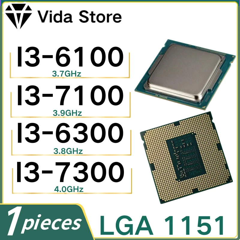 1PCS LGA 1151  I3-6100 I3-7100 I3-6300 I3-7300 I3 6100 I3 7100 I3 6300 I3 7300