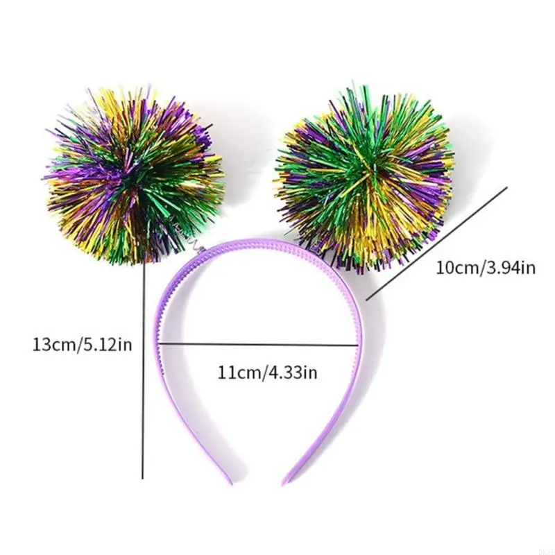 DXAE Tinsel Flapper Stirnband Masquerade Kopfstück Mardi Gras Art Haarzubehör