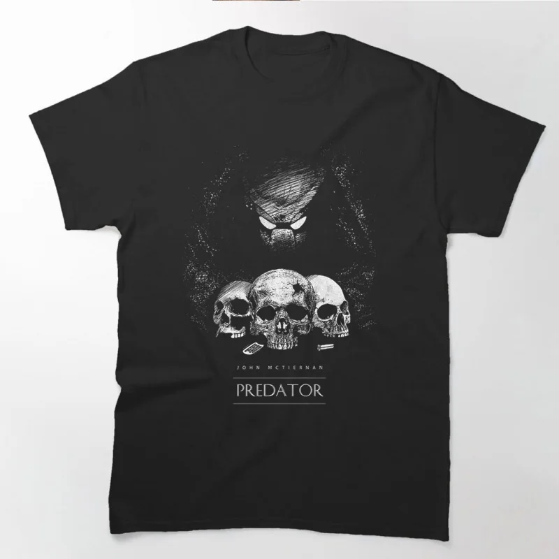 

80s Retro Horror movie Predator The Jungle Hunter Alien Warrior Gift T shirt large size Tops S-6XL