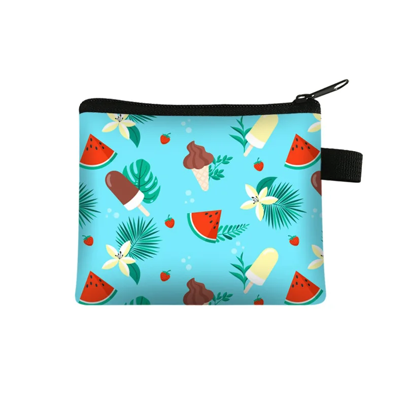 Change Purse Wallet Fruit Children's Coin Purse Student Card Bag Key Storage Bag Mini Purse Pochette Wallet Women Coin Bag