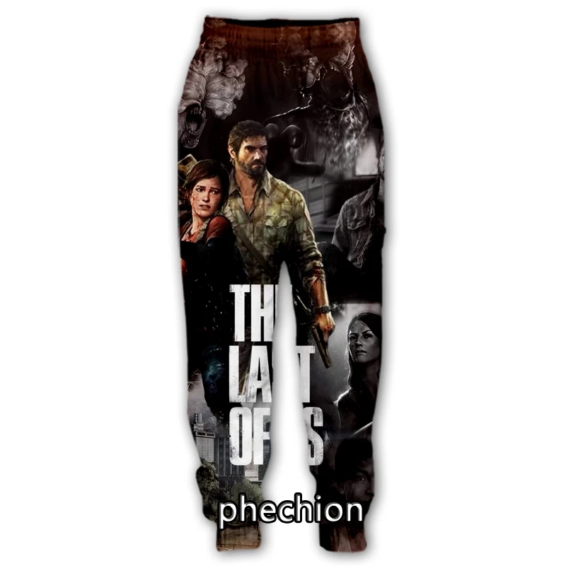 Phechion-Pantalones largos deportivos para hombre y mujer, ropa de calle informal con estampado 3D THE Last Of Us, Quartararo 20, K210