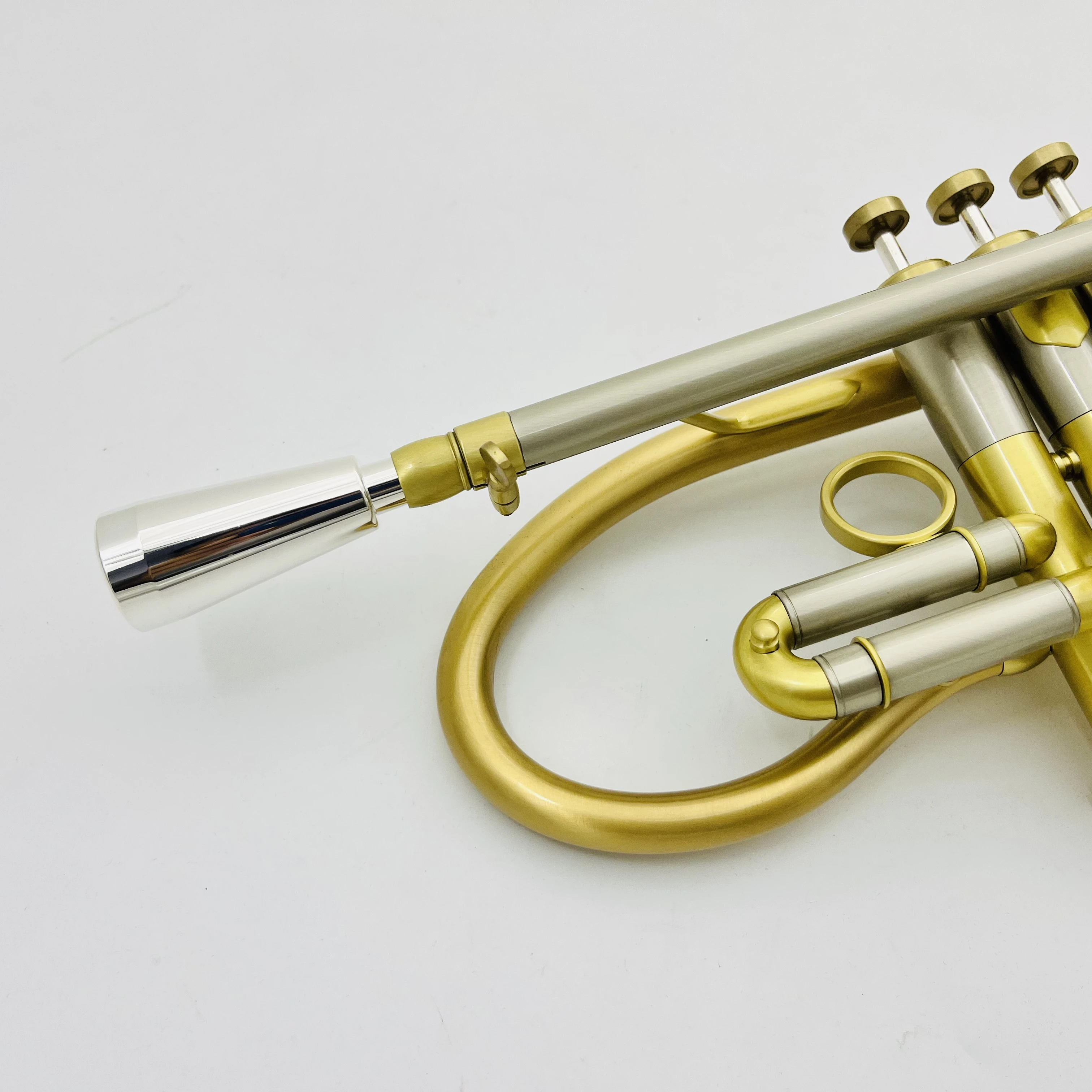 Real Pictures Bb Trumpet Gold Copper Material Brass Instruments Premium Sound With Case Accessories Free Shipping