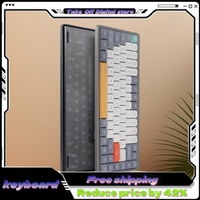 Yk75 Mechanical Keyboard Low-Profile Switch 84 Key Pbt Keycap Three Mode Connection Rgb Light Effect Tablet Laptop Office Gaming