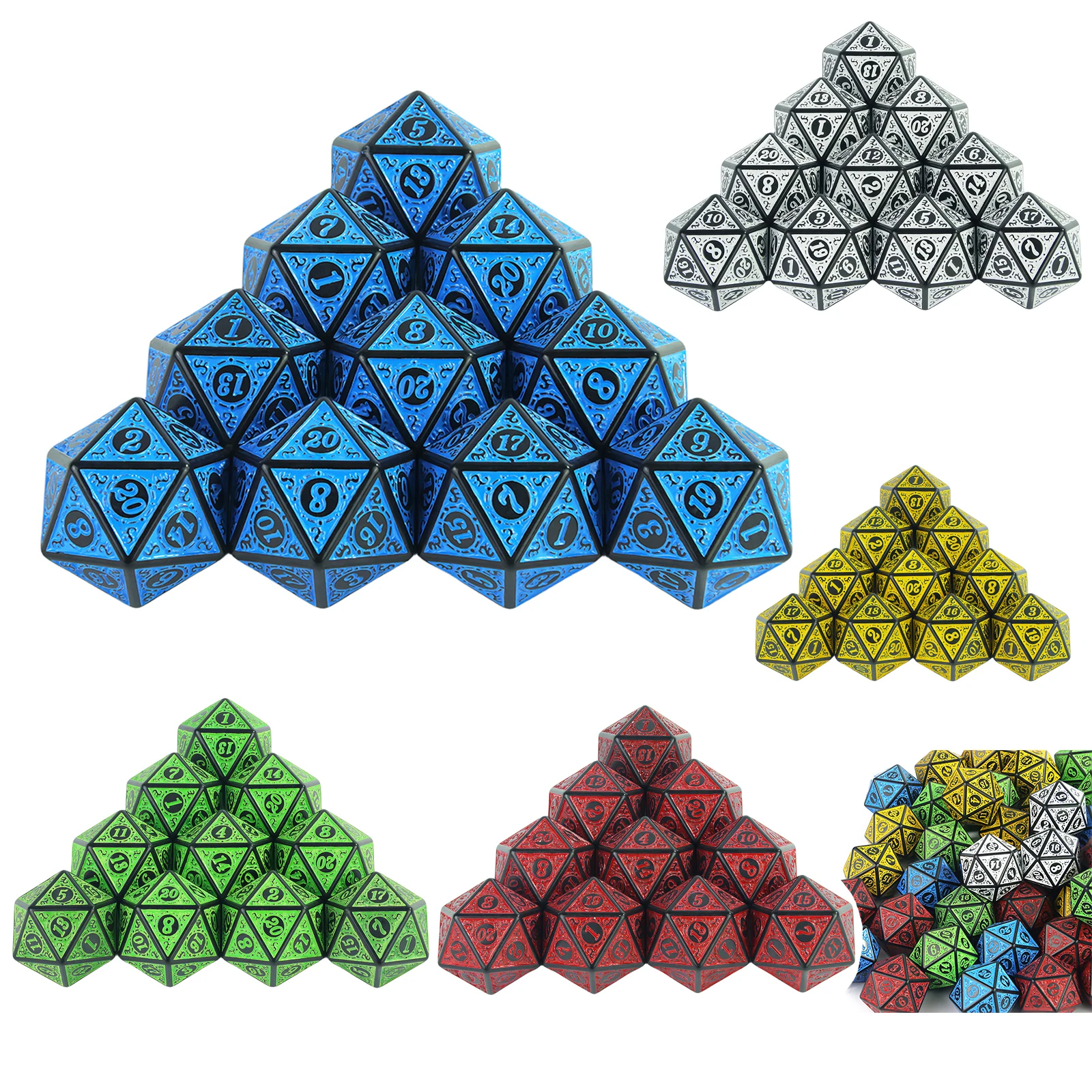 

10 шт. 20-сторонний набор кубиков для ролевых настольных игр-игровые аксессуары