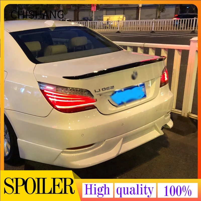 

Спойлер для BMW M5 E60 2006-2010 520 525li 528li, высококачественный спойлер из АБС-материала для заднего крыла автомобиля, задний спойлер грунтового цвета