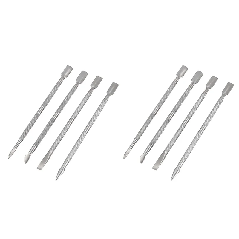 AA20-8 Uds herramienta de manicura empuje de acero juego de 8 piezas cuidado de uñas manicura pedicura