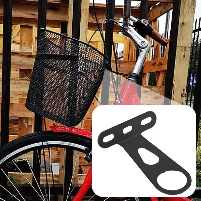 Soporte de montaje de cesta de bicicleta anticaída, piezas de posicionamiento de cesta Universal, Hardware de montaje de cesta trasera para bicicleta plegable