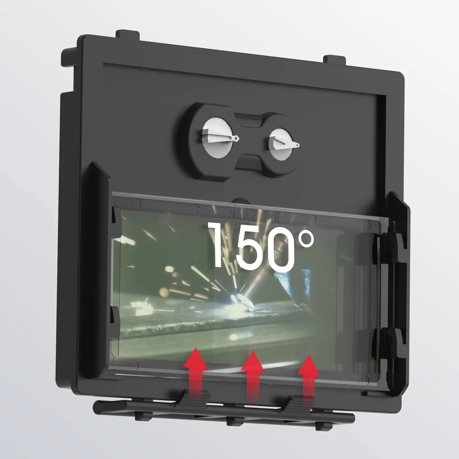 Lente de soldagem de ampliação de PC Lente de substituição de capacete de ampliação de 2 "x 4,25" compatível com a maioria dos capacetes de soldagem